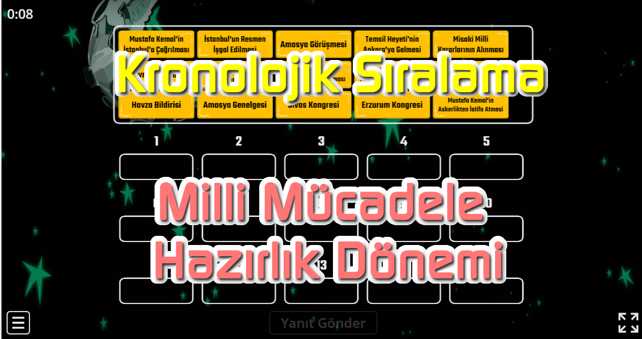 Kronolojik S ralama Milli M cadele Haz rl k D nemi Sosyal Bilgiler Kronolojik S ralama Milli M cadele Haz rl k D nemi Sosyal Bilgiler