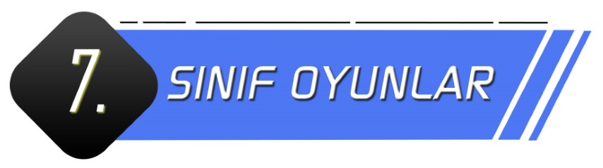 7. Sınıf Oyunlar